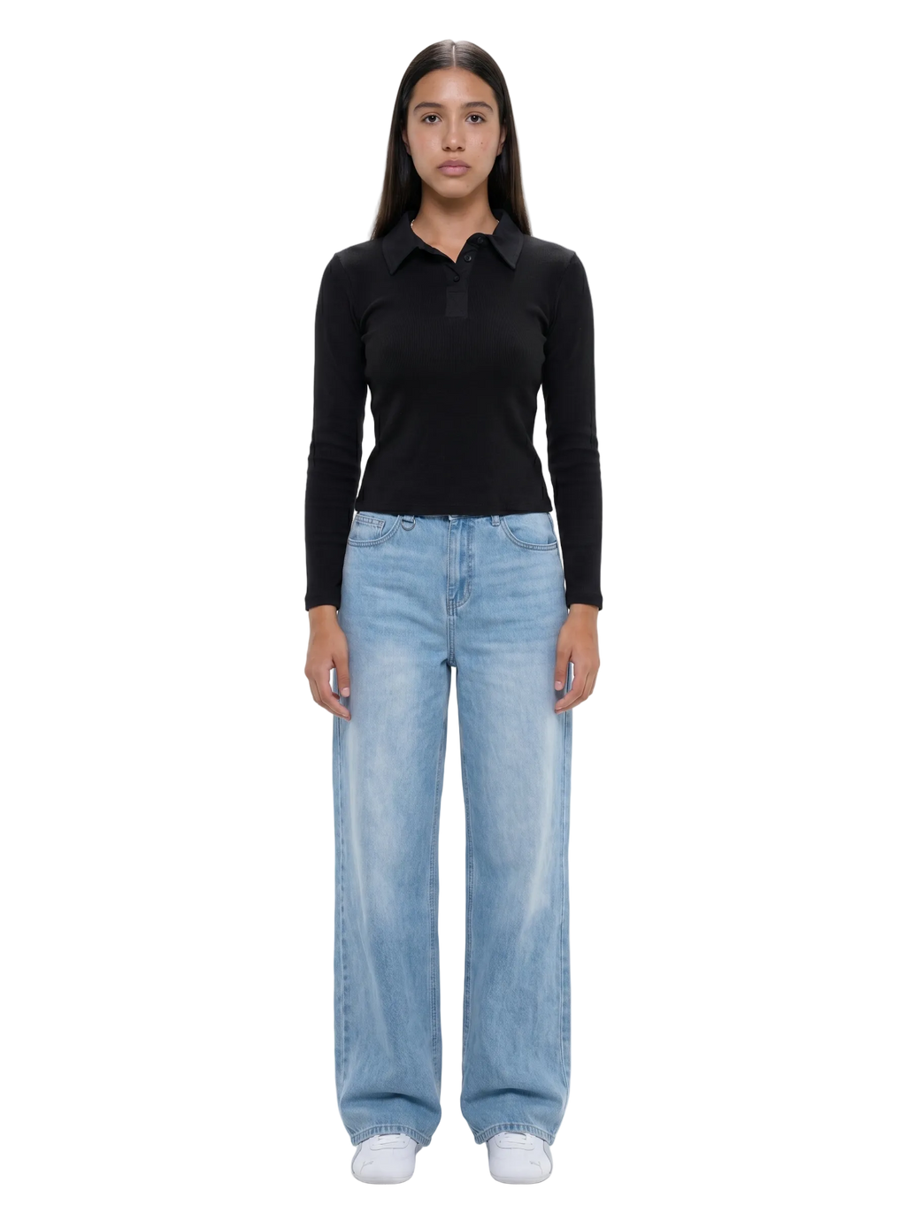 Polo Long Sleeve Top
