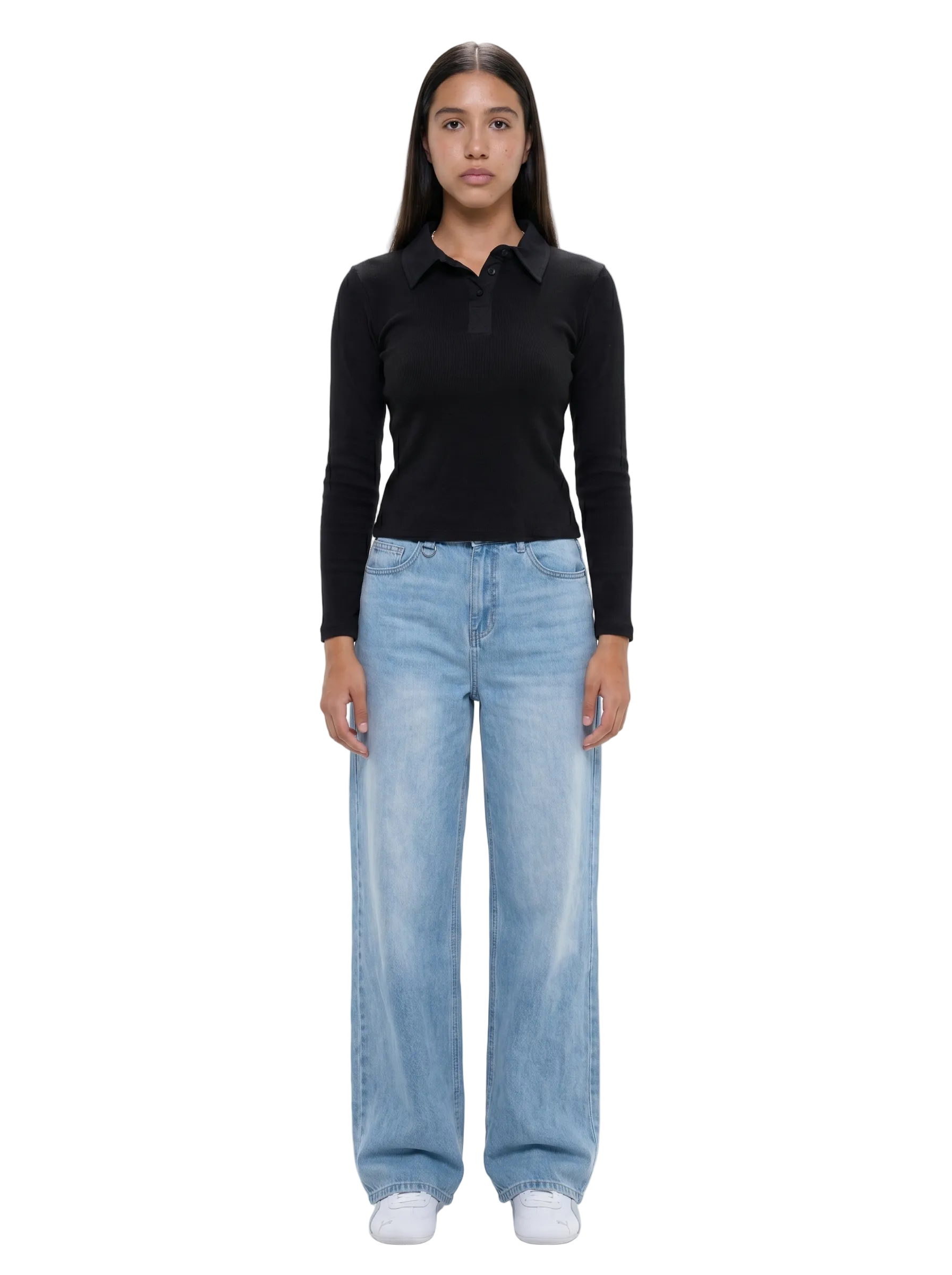 Polo Long Sleeve Top
